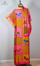 Silk Shawl Dress & Scarf