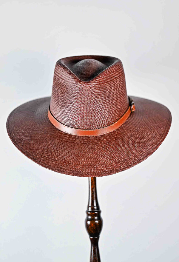 ISABEL - BRISA WIDE BRIM FEDORA Chocolate