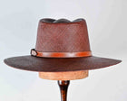 ISABEL - BRISA WIDE BRIM FEDORA Chocolate