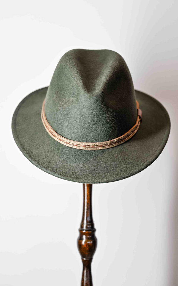 JOHNNY - AUSTRALIAN WOOL FELT SAFARI (Olive)