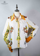 Jumping Horse Long Sleeve Shirt/Blouse