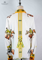 Jumping Horse Long Sleeve Shirt/Blouse