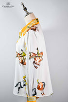 Jumping Horse Long Sleeve Shirt/Blouse