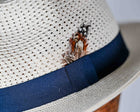 LARS - PP BRAID VENT CROWN TRILBY- Natural
