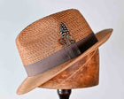 LARS- PP BRAID VENT CROWN TRILBY - Tan