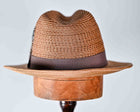 LARS- PP BRAID VENT CROWN TRILBY - Tan