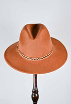 LAUREN - AUSTRALIAN WOOL FELT FEDORA Rust
