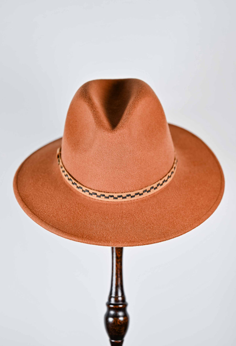 LAUREN - AUSTRALIAN WOOL FELT FEDORA Rust