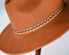 LAUREN - AUSTRALIAN WOOL FELT FEDORA Rust