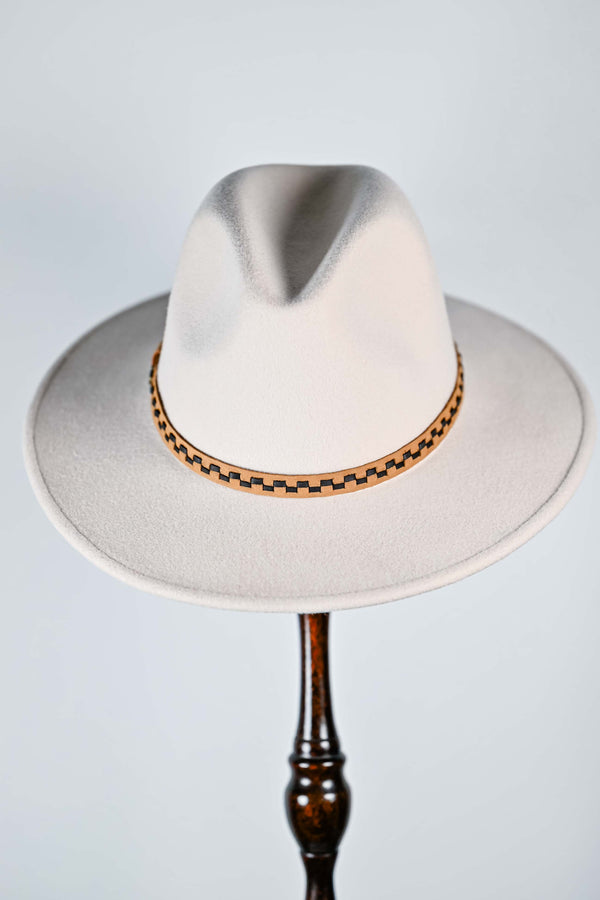 LAUREN - AUSTRALIAN WOOL FELT FEDORA Oat
