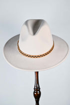 LAUREN- AUSTRALIAN WOOL FELT FEDORA - Oat