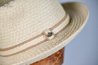 Avenel Lumo Braided Natural Fibre Gutter Brim Trilby hat