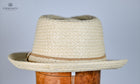 Avenel Lumo Braided Natural Fibre Gutter Brim Trilby hat