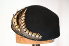 LYLA - Wool Felt Beret w/ Feather