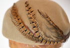 LYLA - Wool Felt Beret w/ Feather