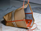 Large Classic Tan check Tote Bag
