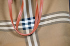 Large Classic Tan check Tote Bag