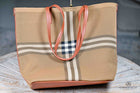 Large Classic Tan check Tote Bag
