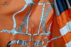 Large Orange grey pink Bit & bradoon 70cm scarf