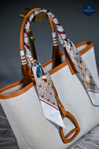 Long Equestrian themed Bag or hair twills