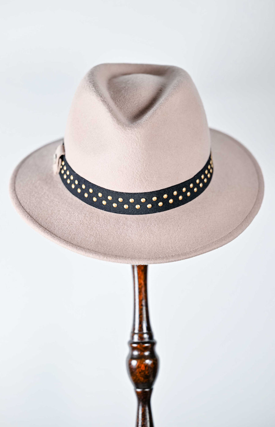 M BY FLECHET WOOL FELT FEDORA-Biege