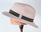 M BY FLECHET WOOL FELT FEDORA-Biege