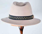 M BY FLECHET WOOL FELT FEDORA-Biege