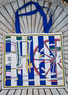 Carriage themed Material Tote bags