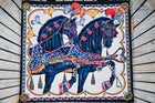 Horse in Harness Material Tote bags