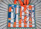 Carriage themed Material Tote bags