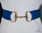 Wide Elastic Stretch belt with Equestrian Bit themed Buckle- One size