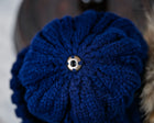 Twist knit Beanie, fleece lined fox hair Pom Pom-detachable clip-on design