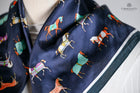 Navy Little Rugged Horses Scarf