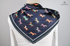 Navy Little Rugged Horses Scarf