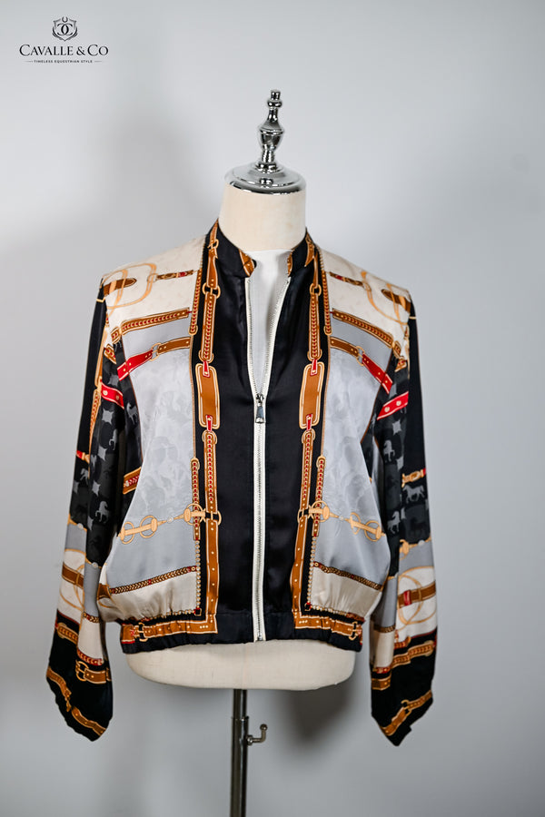 Flowing Zip-Up Jacket - Black