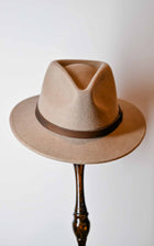 NOLAN - AUSTRALIAN WOOL FELT FEDORA- (Bark)