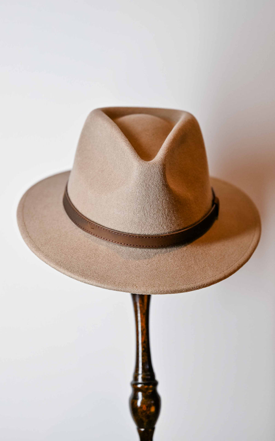 NOLAN - AUSTRALIAN WOOL FELT FEDORA- (Bark)