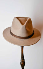 NOLAN- AUSTRALIAN WOOL FELT FEDORA - Bark