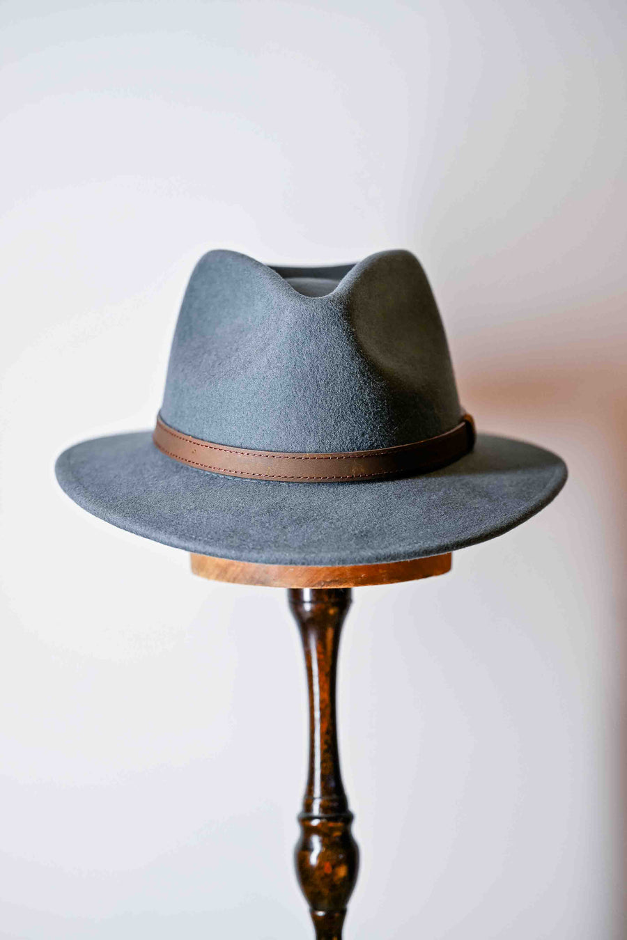 NOLAN - AUSTRALIAN WOOL FELT FEDORA- (Charcoal)