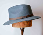 NOLAN - AUSTRALIAN WOOL FELT FEDORA- (Charcoal)