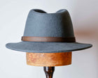 NOLAN- AUSTRALIAN WOOL FELT FEDORA - Charcoal