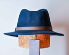 NOLAN- AUSTRALIAN WOOL FELT FEDORA - Navy