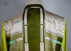 Olive Equestrian style Scarf Print Bomber Jacket