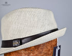 Scala Australia Paper Braid Trilby with Faux Leather Band