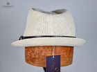 Scala Australia Paper Braid Trilby with Faux Leather Band