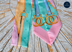 Long Equestrian themed Bag or hair twills