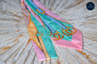 Long Equestrian themed Bag or hair twills