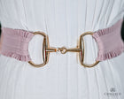 Wide Elastic Stretch belt with Equestrian Bit themed Buckle- One size