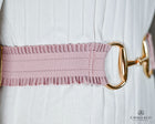 Wide Elastic Stretch belt with Equestrian Bit themed Buckle- One size