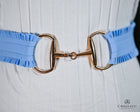 Wide Elastic Stretch belt with Equestrian Bit themed Buckle- One size